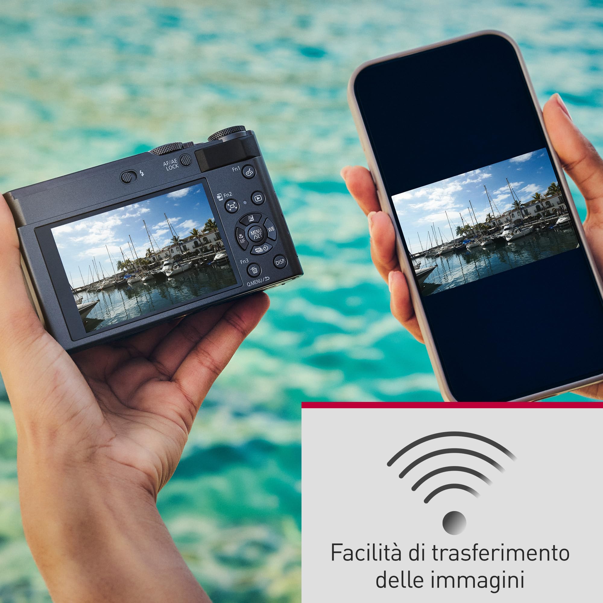 Panasonic LUMIX DC-TZ300E 20,1MP Fotocamera Zoom da Viaggio, Obiettivo LEICA 15x, Sensore BSI 1,0 Pollice, Video e Foto 4K, Stabilizzazione 5 Assi, USB Type-C, Nero