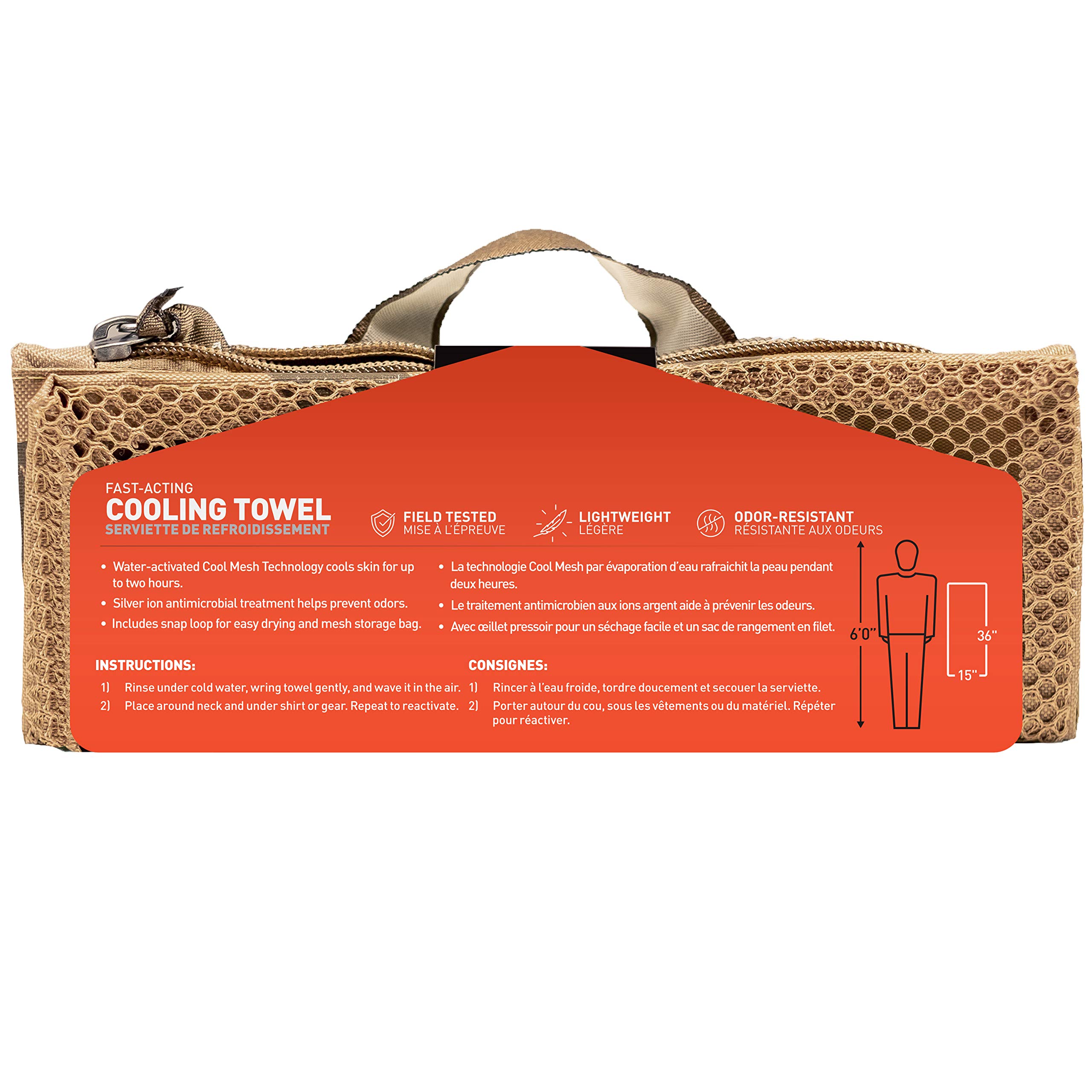 Serviette Rafraîchissante Mission HY109619 - Réutilisable - Bleue - 30x8 Pouces - Sport