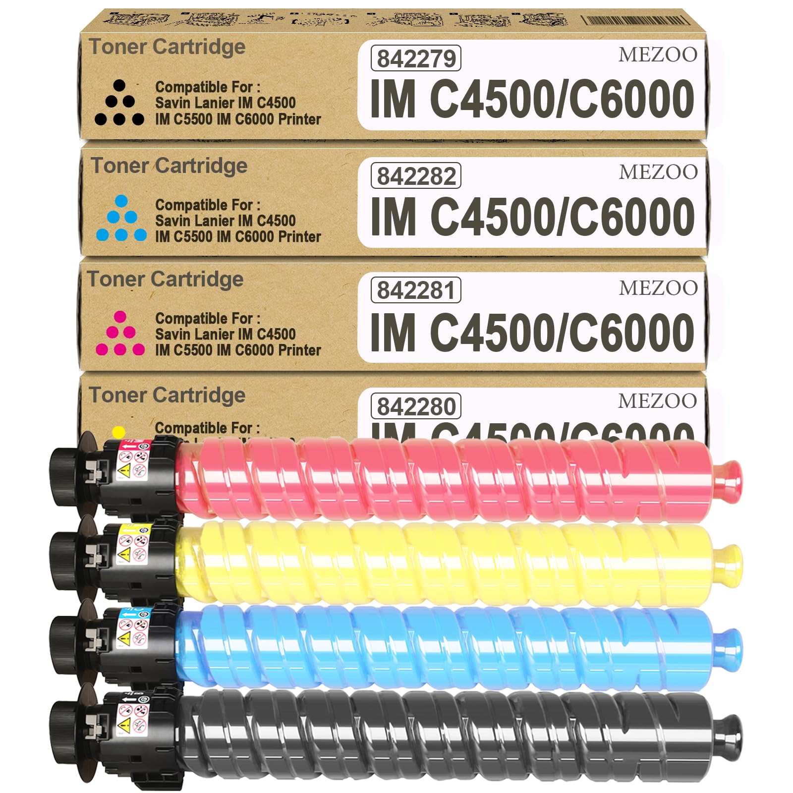 IM C4500 IM C5500 IM C6000 Toner Cartridge 842279 842280 842281 842282