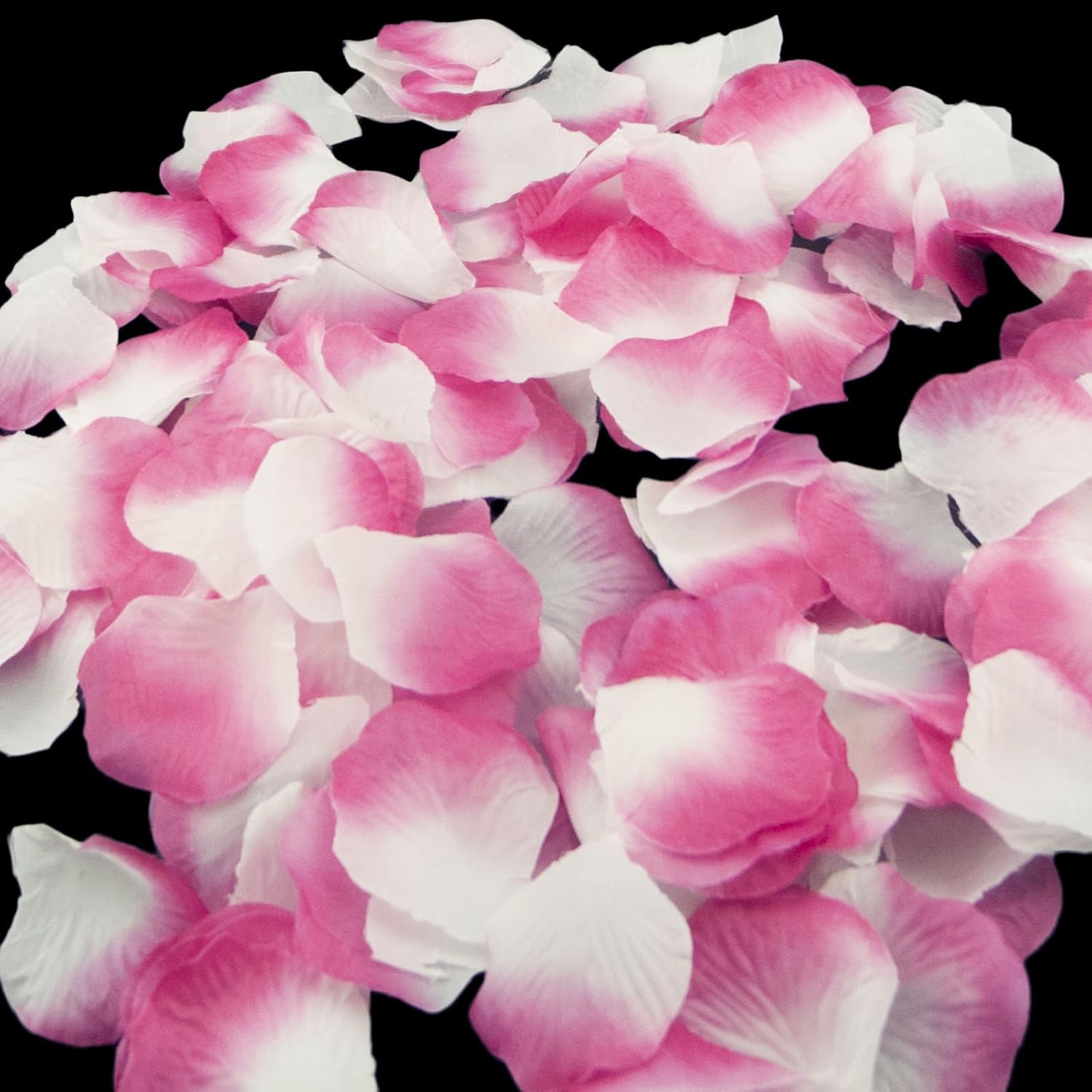 Magik 1000~5000 Pcs Silk Flower Rose Petals Wedding Party Pasty Table Decorations, Various Choices (1000, Sakura & White)