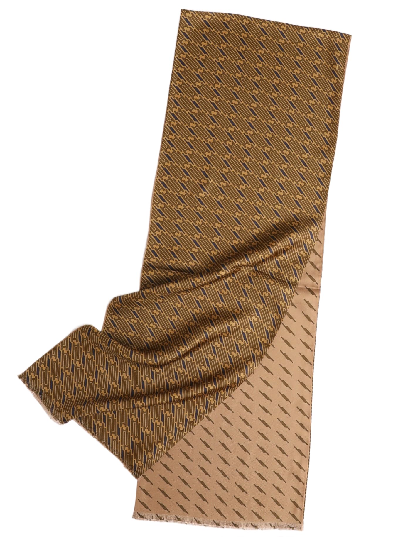 2-warstwowy szal męski elegancki klasyczny paisley długi szal jedwabny