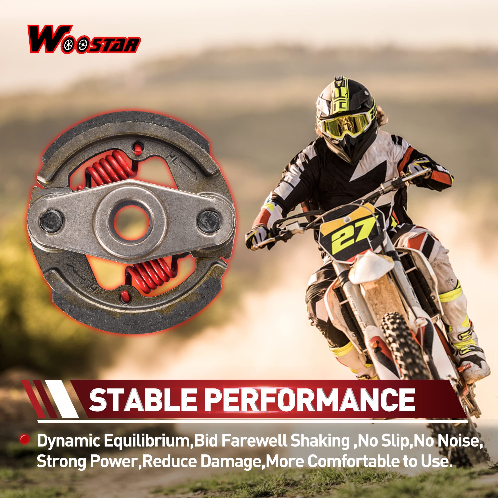 Wingsmoto Clutch Heavy Duty Pocket Bike 43cc, 47cc,49cc 2 Stroke X-1, X-2, Cat E - Foto 7