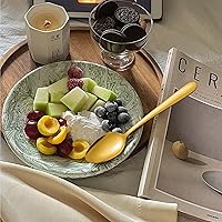 Vista 37 de Pleafind 24 cucharas de cena, cubiertos de 7.4 pulgadas, juego de cucharas de acero inoxidable, cucharas plateadas, cucharas de cubiertos