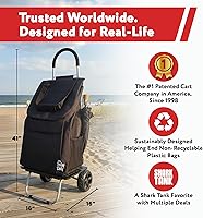 Vista 3 de dbest products - Carrito plegable de compras Trolley Dolly, Negro