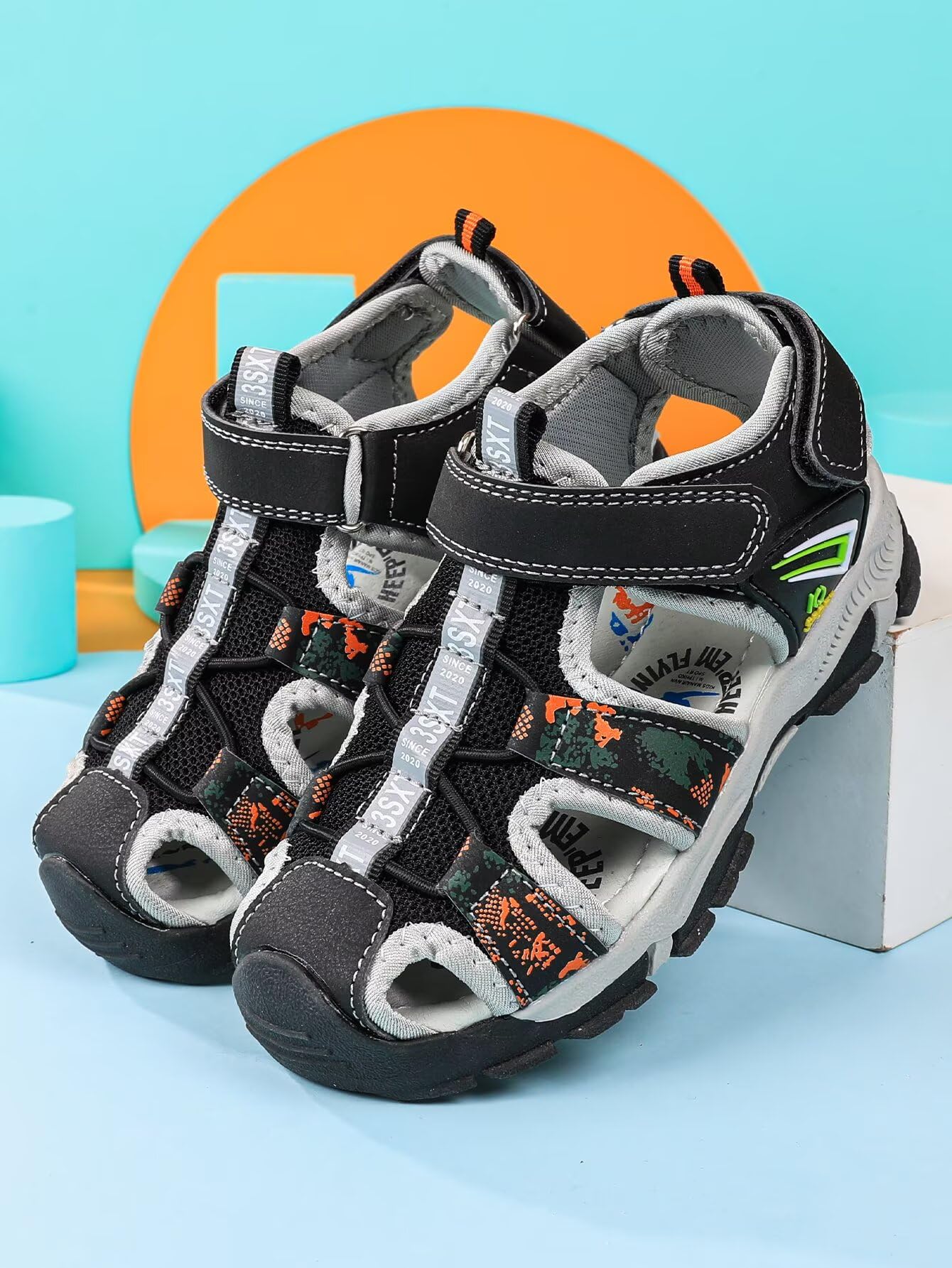 Sandalias de verano para niños y niñas, con puntera cerrada, ligeras, atléticas, para exteriores — view 4