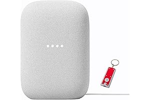 Google Audio Bluetooth Speaker with Keychain LED - Wireless Music Streaming - Chalk