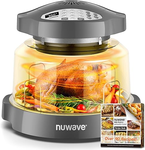 Miniatura 10 de Freidora de Aire Nuwave Oven Pro Plus, Encimera Infrarroja, Convección Avanzada 2025, Sin Descongelación ni Precalentamiento, Cocina Alimentos