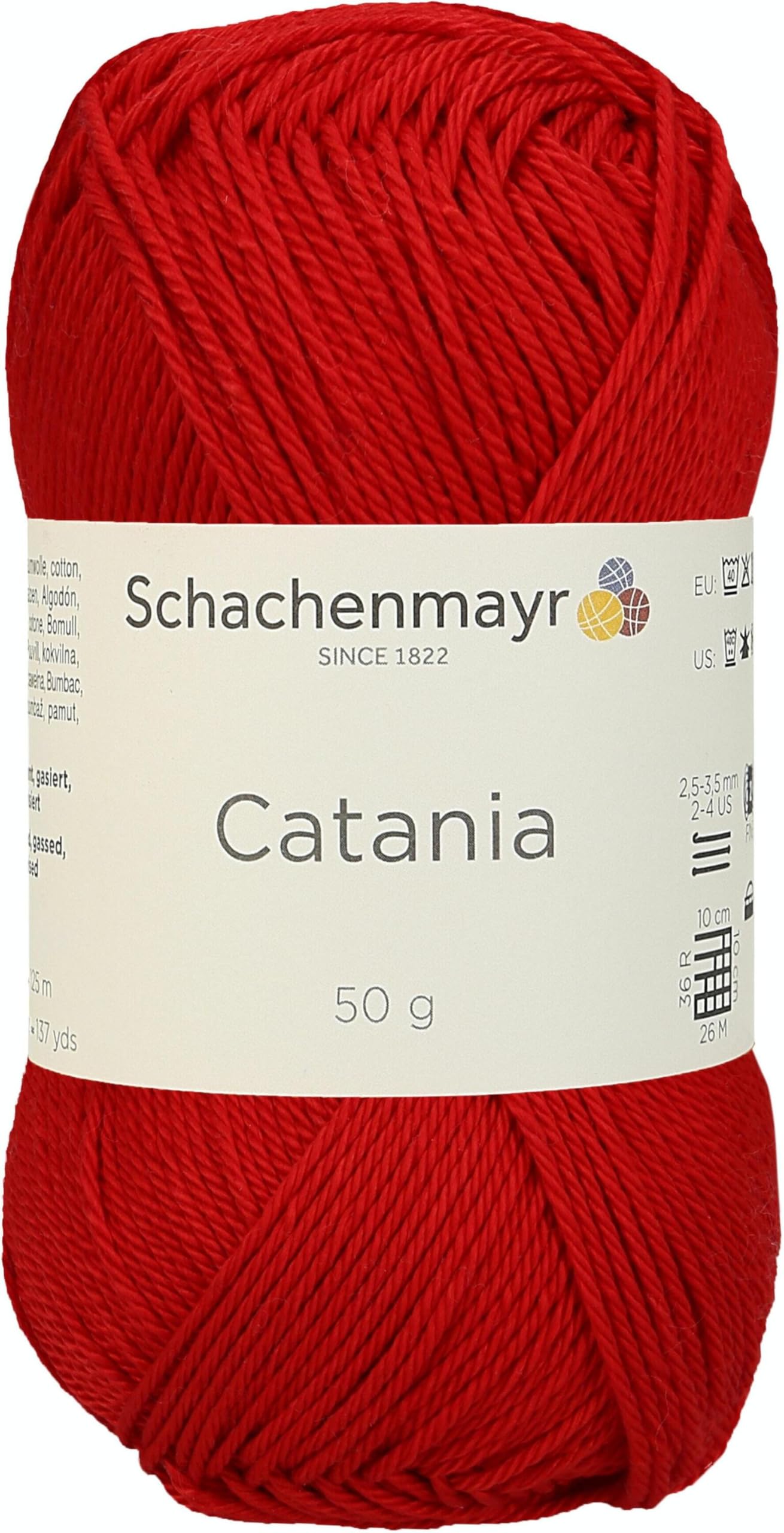 Schachenmayr Hand Knitting Yarns Catania, 50G Signalrot