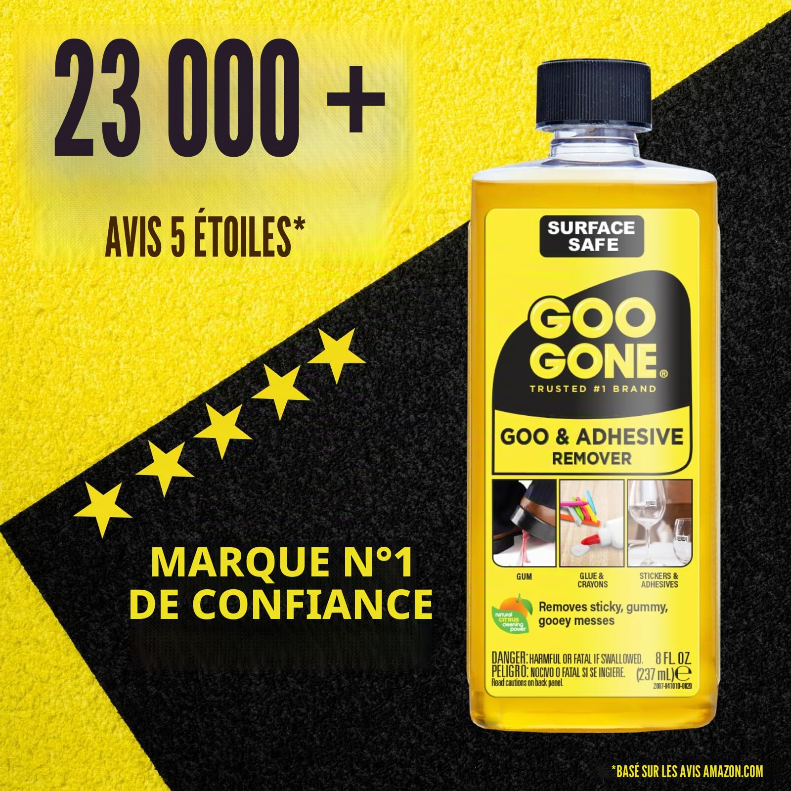 Goo a goûter mac-gg12 remover liquide de sécurité de surface d'origine, jaune