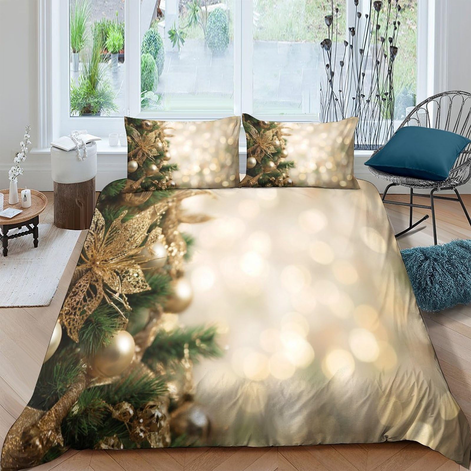 GPLZQXKJNH Galaxy Starry Sky Duvet Cover 3D Printed Microfiber Bedding Set with Hidden Zipper and Straps for Bedroom Decor, Multiple Single（135x200cm）