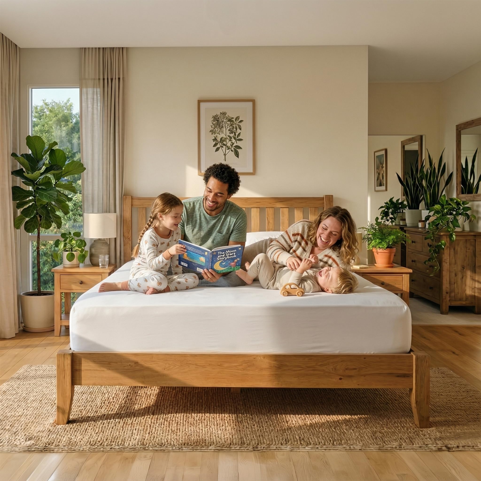 Spannbettlaken für King-Size-Bett, 45.7 cm, extra tiefe Tasche, ägyptische Baumwolle, Spannbettlaken, elastisch, rundum, Fadenzahl 800, kühlend, weich, nur Bettlaken 198.1x203.2 cm, leicht Rot