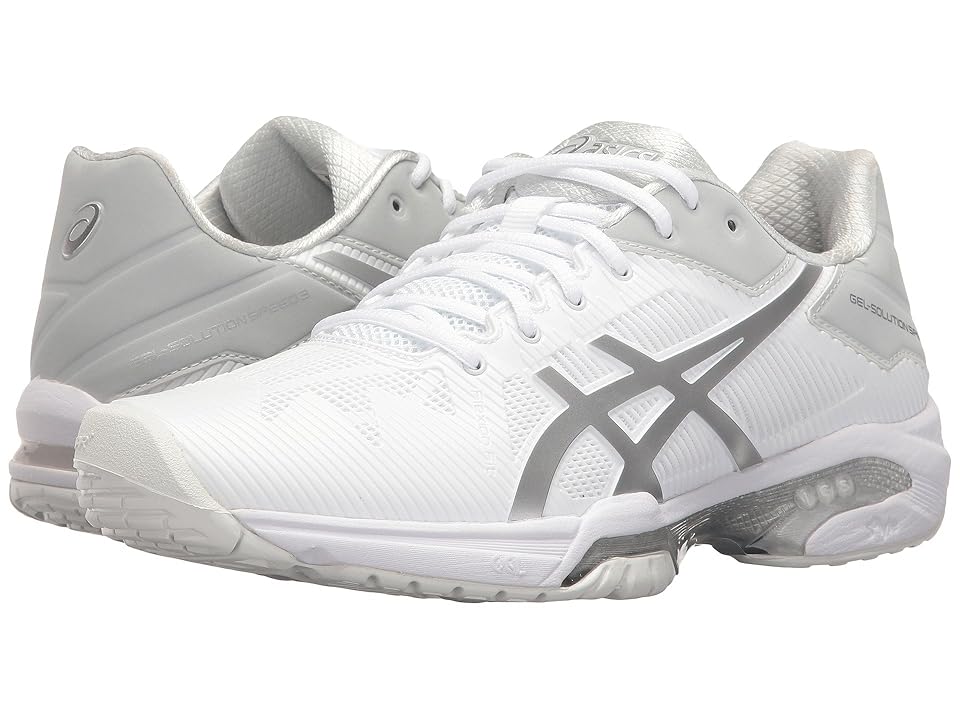 

ASICS Gel-Solution(r) Speed 3 (White/Silver) Women's Tennis Shoes
