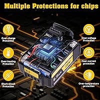 Vista 5 de Paquete de 2 baterías de repuesto de 6.0Ah 20V Max para Dewalt DCB208 DCB207 DCB206 DCB204 DCB203 DCB201 DCB200 DCB180 compatible con herramientas