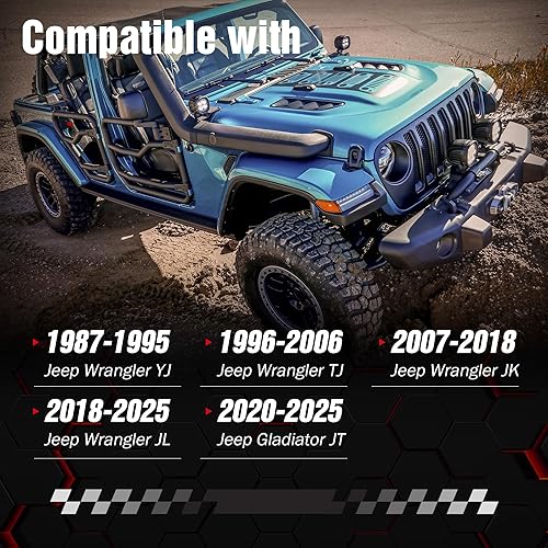 Miniatura 2 de Soporte para colgar puertas compatible con Jeep Gladiator JT y Wrangler 1987-2024 JK JKU JL JLU TJ YJ JKU Soporte extraíble deslizante para 24