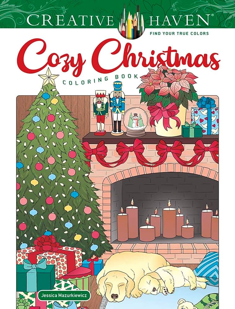 その他 Creative Christmas Coloring Amazon.com: Creative Haven Cozy Christmas Coloring Book