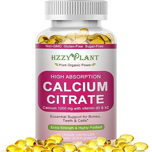 Calcium Supplements for Women Softgels, High Absorption Calcium Citrate Supplement