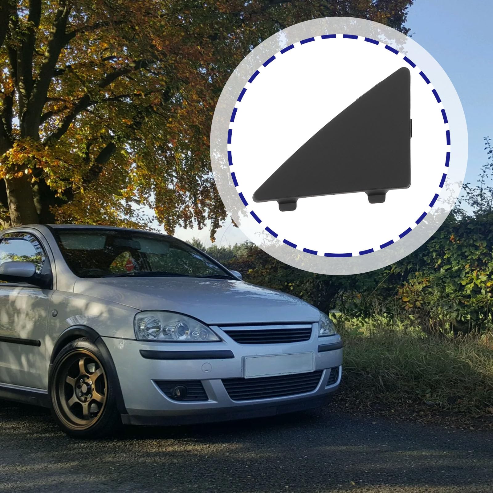 SG Store Para nakładek z hakiem holowniczym na przedni zderzak kompatybilny z Mazda 3 2014-2016 BHN1-50-101 102 ABS czarne wymienne osłony