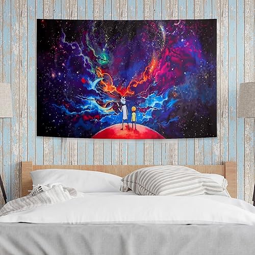 Miniatura 2 de LERDWINT Tapiz de pared de anime, 79 x 59 pulgadas, suave y ligero, tapiz de anime estético para adolescentes y niños, póster de anime, tapiz de