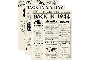 HOMANGA 1944 Birthday Decorations