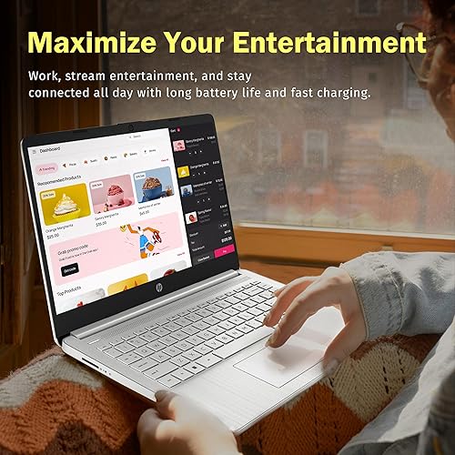 Vista 84 de HP Stream portátil de 14 pulgadas, Intel Celeron N4000, 4 GB de RAM, eMMC de 32 GB, Windows 10 Home en modo S, con Office 365 Personal durante 1 año