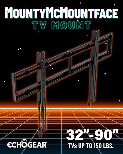 Miniatura 2 de ECHOGEAR Soporte fijo de pared para TV de 46 a 98 pulgadas de hasta 150 libras - Soporte universal XL para TV mantiene un perfil bajo de 1.18