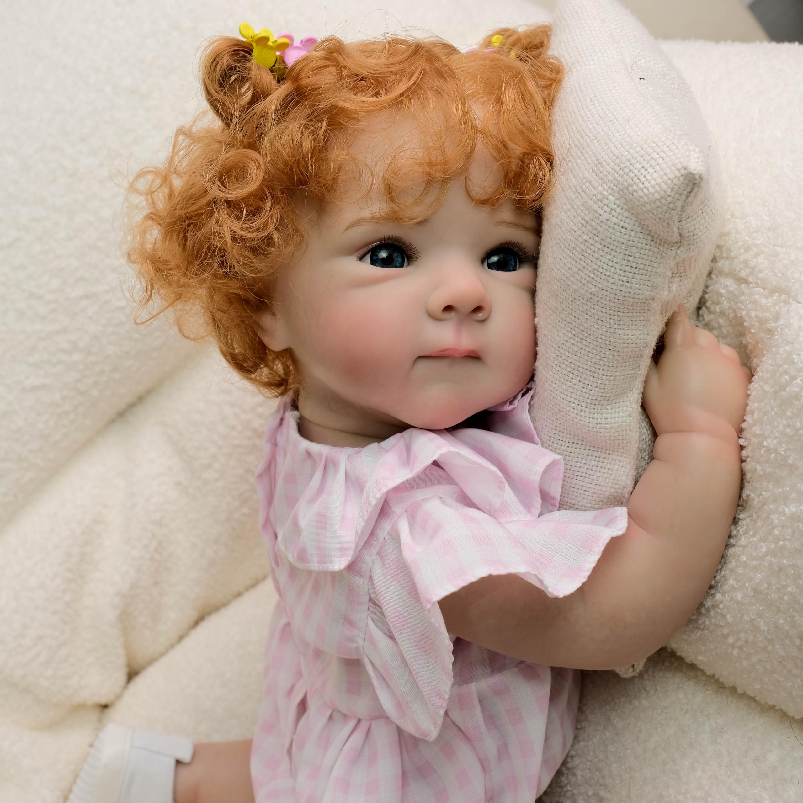 RXDOLL Realistyczne lalki Reborn Baby Dolls silikonowe na całe ciało, winylowe, 45 cm, realistyczna, dla dziewczynki, anatomicznie poprawne, prawdziwe życie, pełna silikonowa lalka niemowlęca z