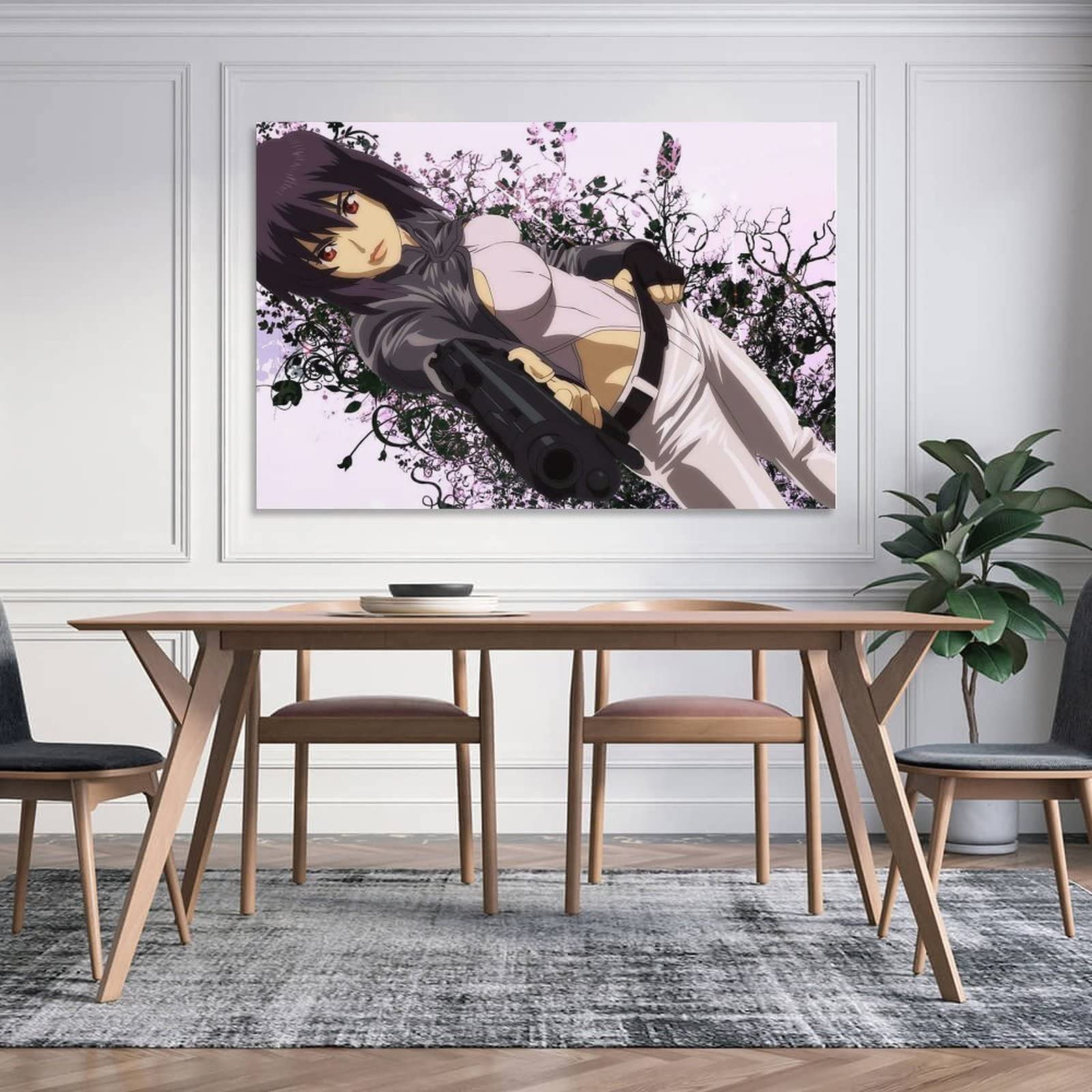 Amazon.co.jp: アートパネル 油絵 ポスター 攻殻機動隊 草薙素子 壁