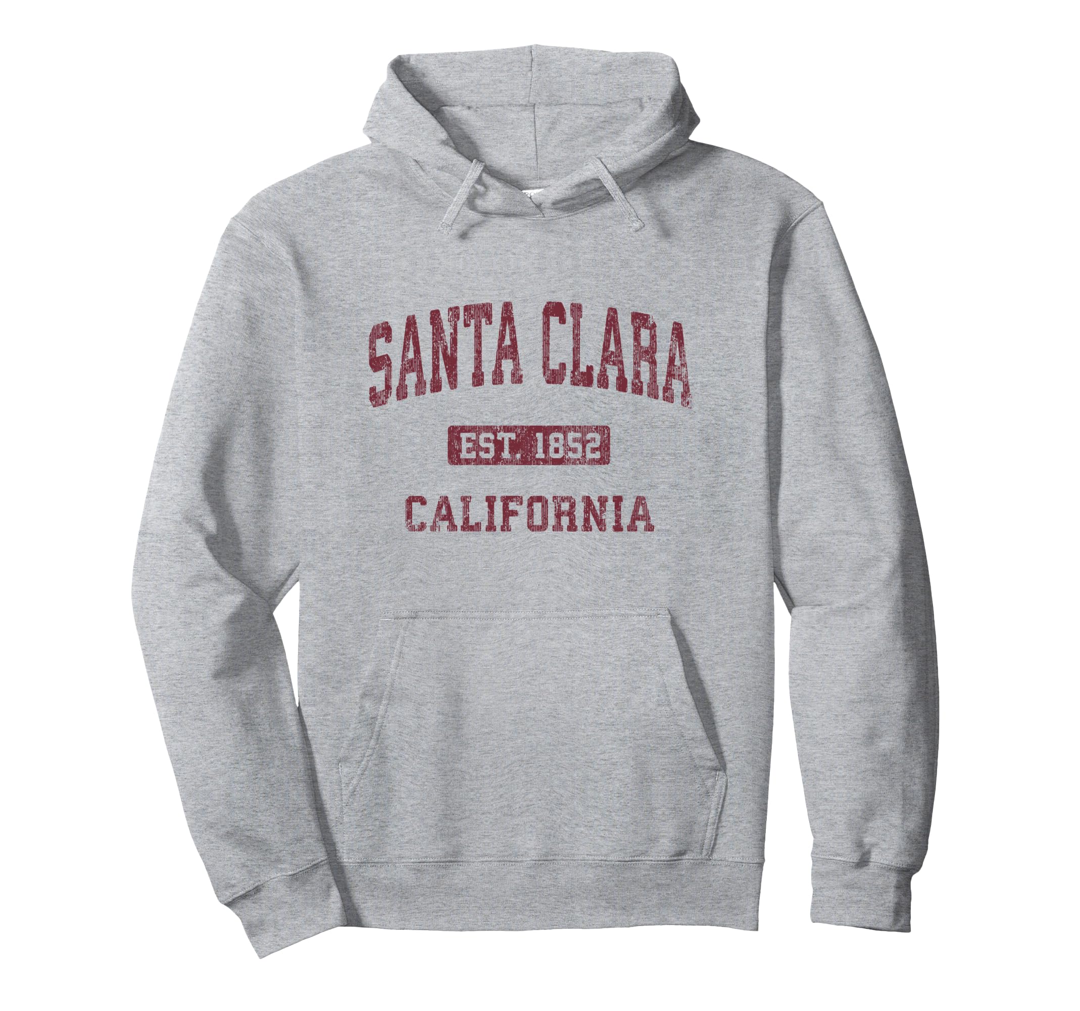 Santa Clara California CA Vintage Athletic Sports Design Pullover Hoodie