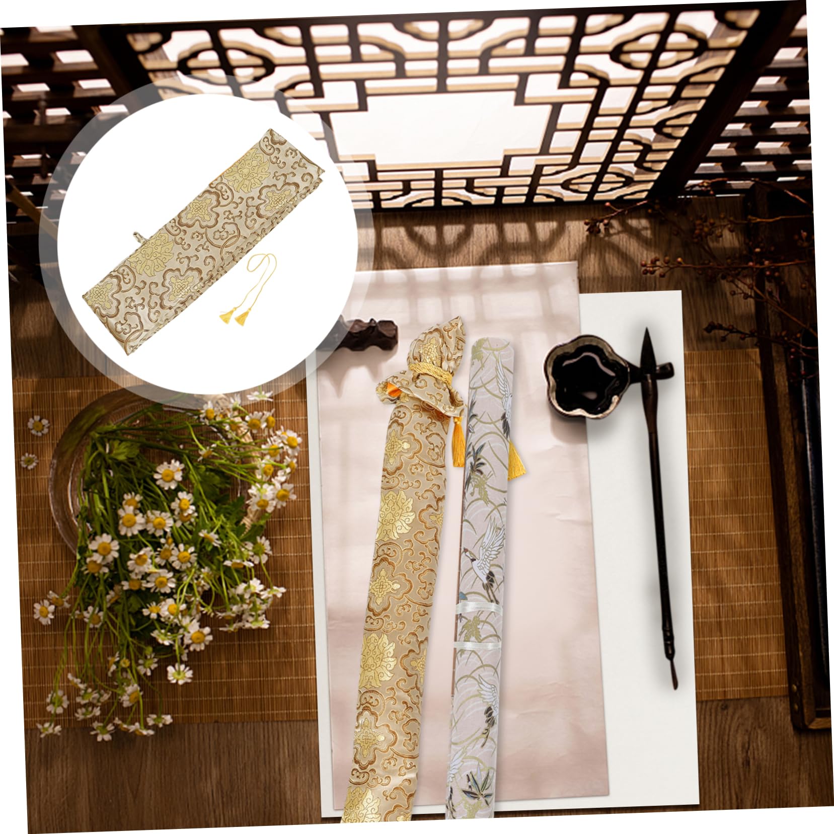 Kisangel Japanese Sword Carrying Bag Cloth Sword Storage Pouch for Long Swords and Versatile Case for Cosplay Performances and Martial Arts Fine Workmanship