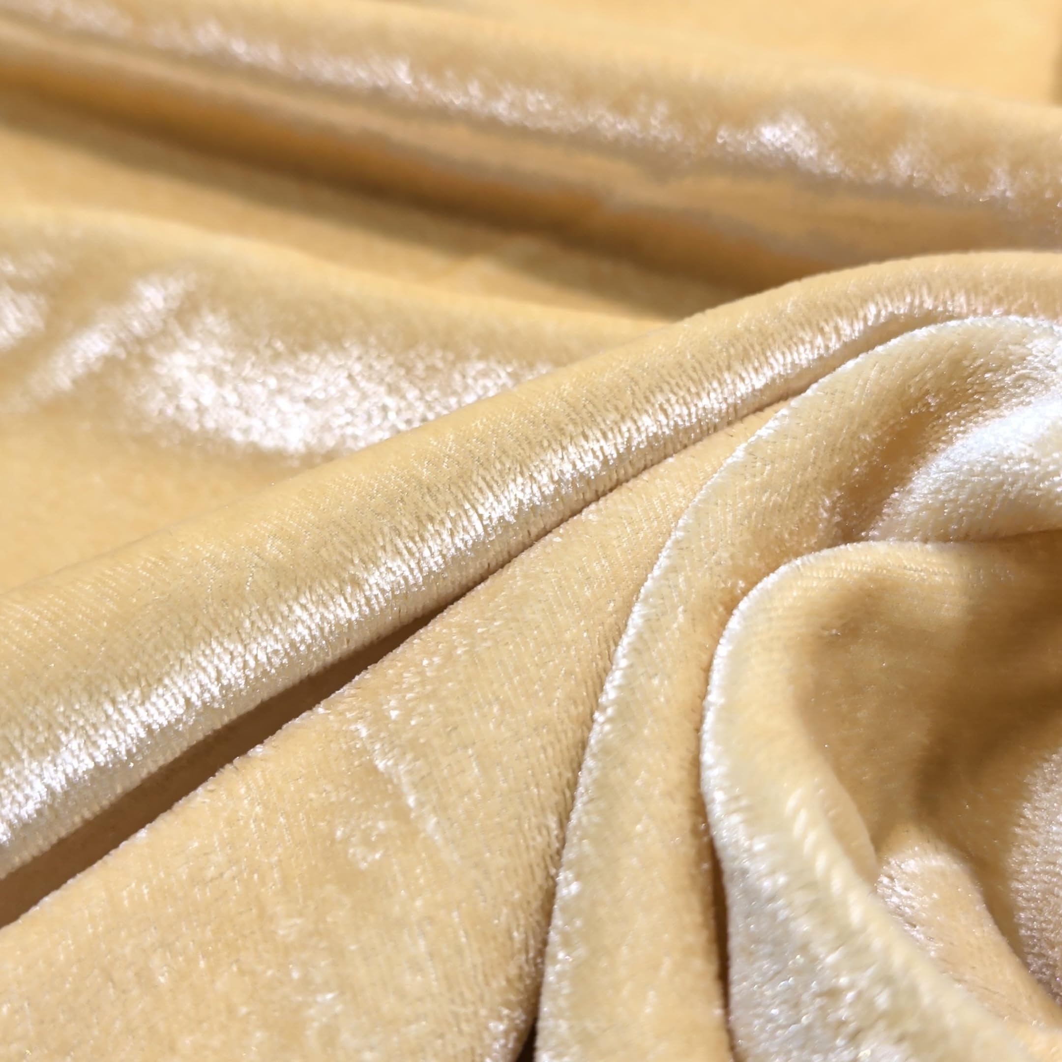 golden colour dress material Premium Solid Velvet Fabric for Blouse & Material, Gold Color, 4 Meters, Soft and Luxurious Home & Kitchen champagne gold fabric