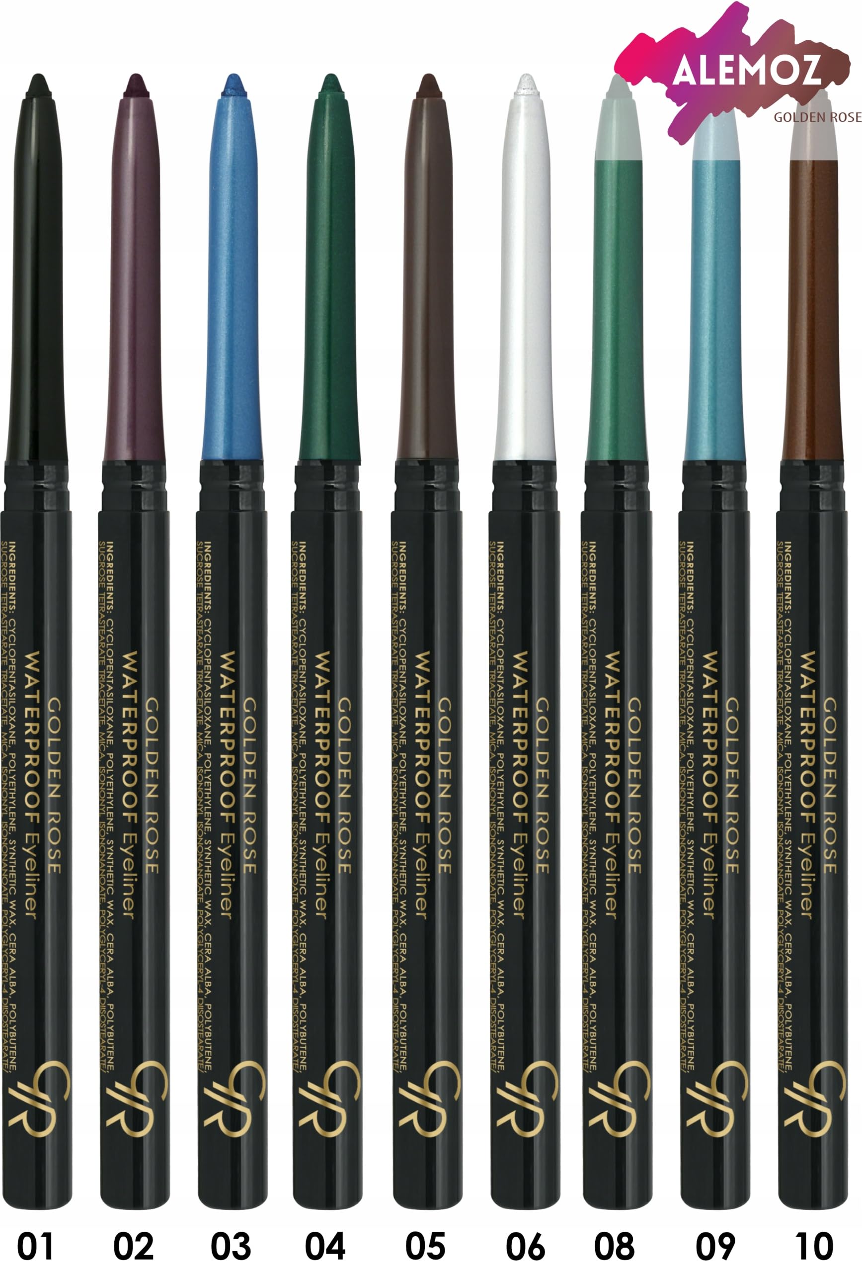 Golden Rose Waterproof Automatic Eyeliner No:10