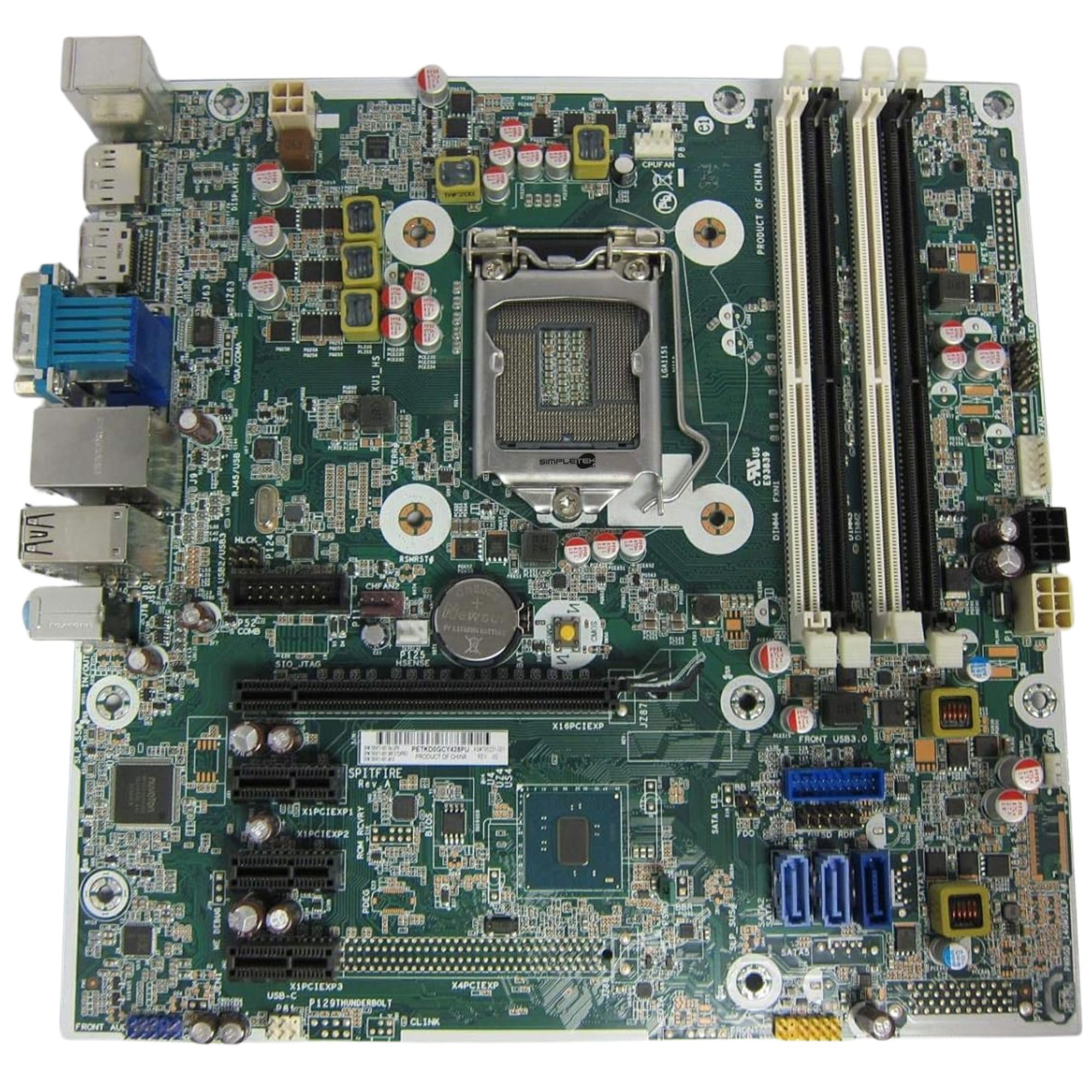 SIMPLETEK - Płyta główna SFF | Chipset H170 LGA 1151 DDR4 | 4 x USB 3.0, VGA, 2 x USB 2.0, 2 x DisplayPort, RS232, RJ-45 (odnowiony)