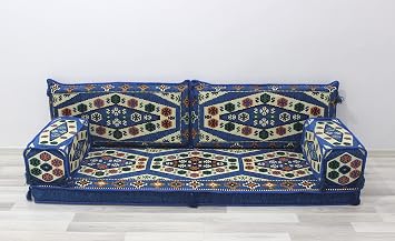 Vintage Style Large Sofa Set, Arabic Sofa Set, Floor Cushions, Arabic Majlis, Backrest Pillows, Living Room Sofa, Cinema Couches