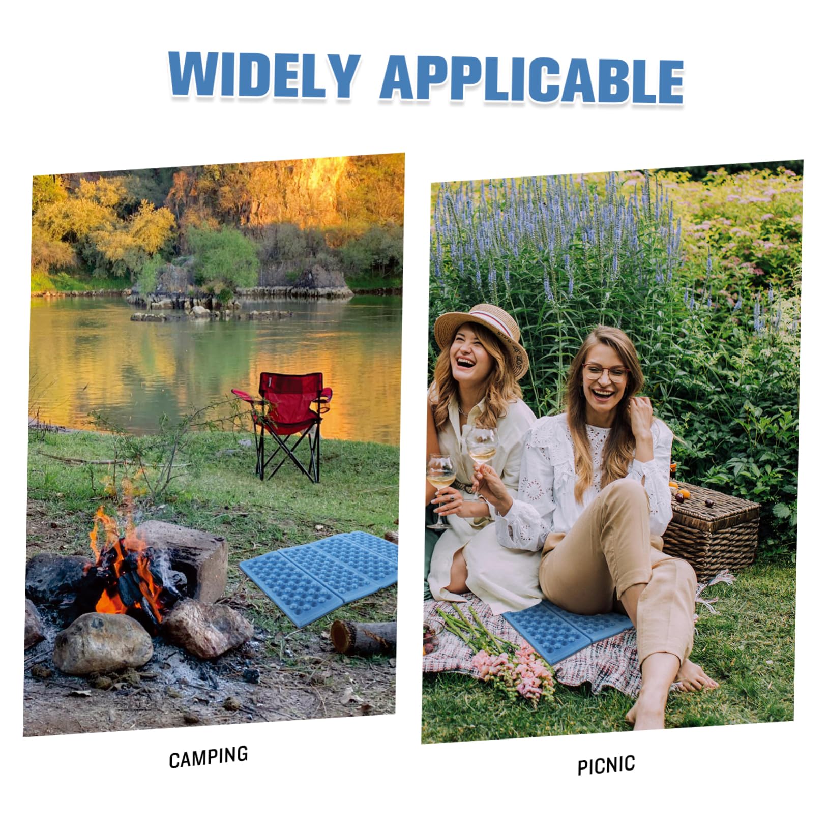 Yardwe Camping Sleeping Pad Xpe Foam Seat Mat Portable Folding Pillow Waterproof for Outdoor