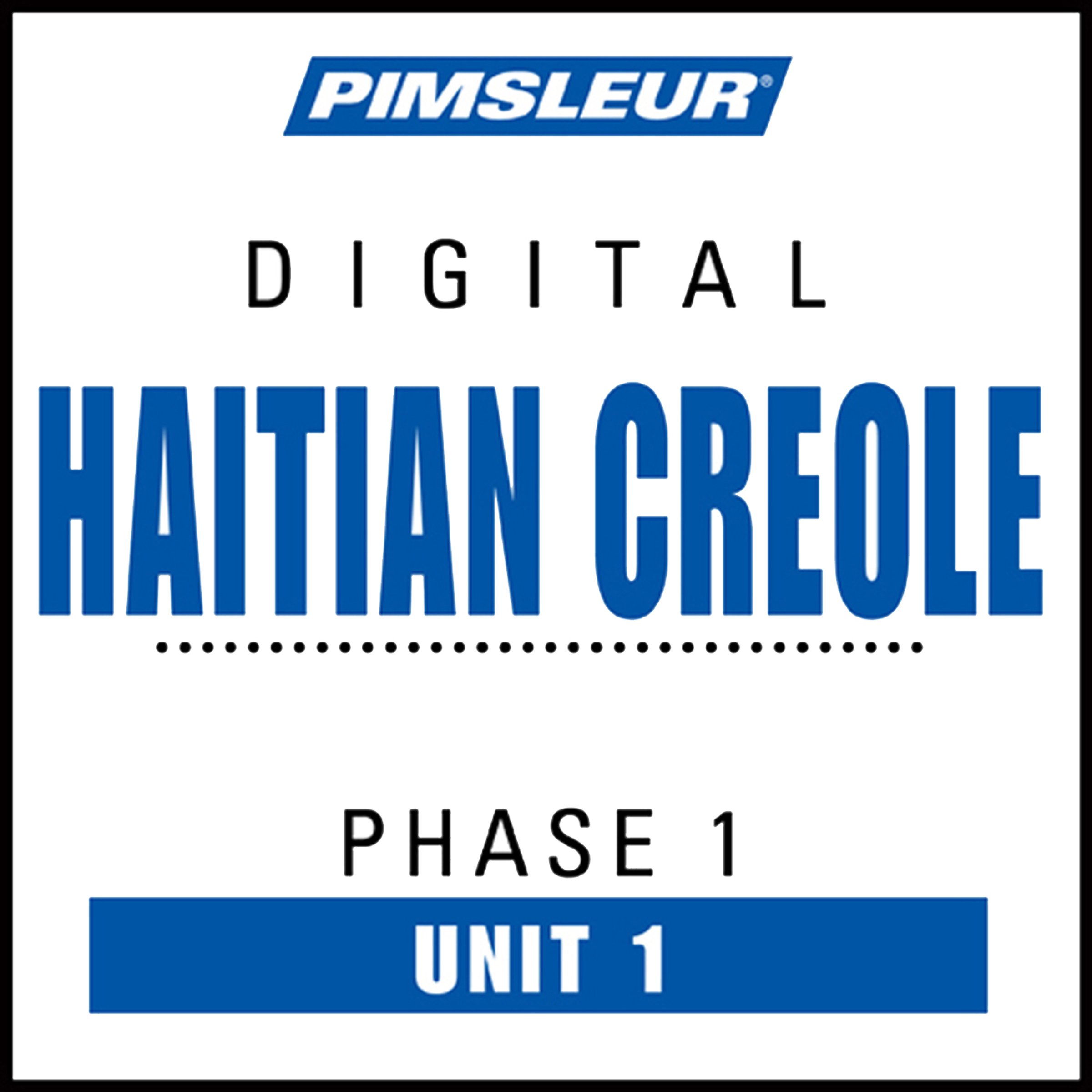 Cover art for Haitian Creole Phase 1, Unit 01