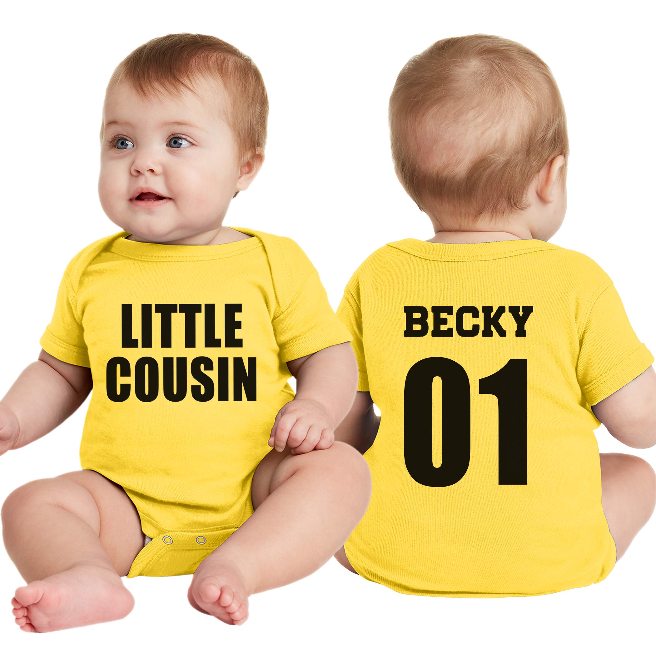 NACRE APPAREL Custom Baby Bodsuits for Boy Girl Add Your Text 2 Sides Personalized Infant Bodysuit