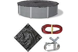 Blue Wave Bronze 8-Year 28-ft Round Above Ground Pool Winter Cover