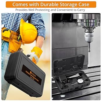 Neoteck Dial Indicator Gauge Set with Dial Gauge and