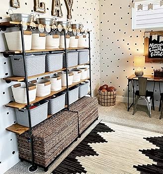 Amazon.co.jp: (深さ14インチ、3個) インダストリアルレトロ壁