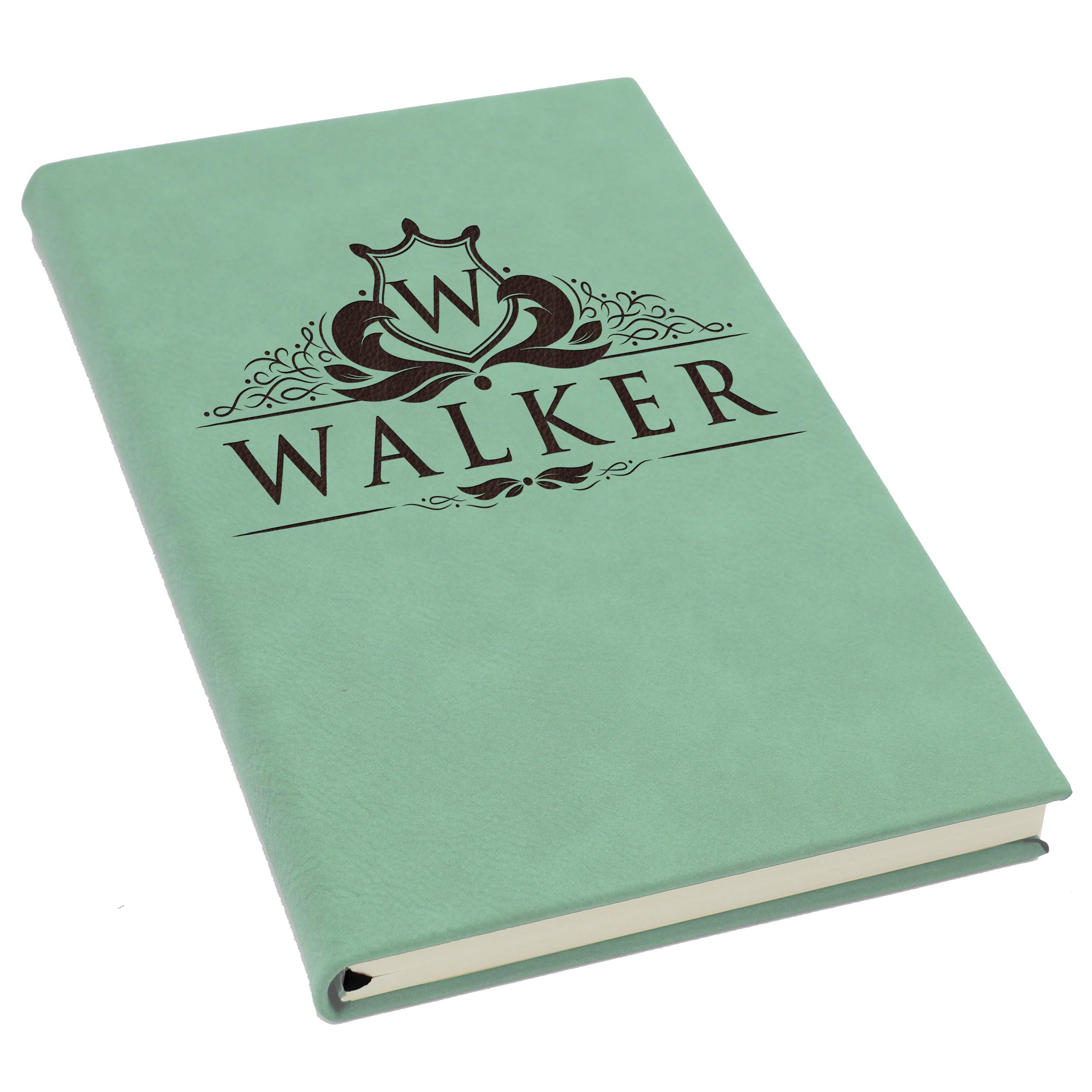 The Wedding Party Store Personalized Journal Notebook - Custom Engraved Travel Writers Gift for Women Men Kids Teachers Students (Teal)