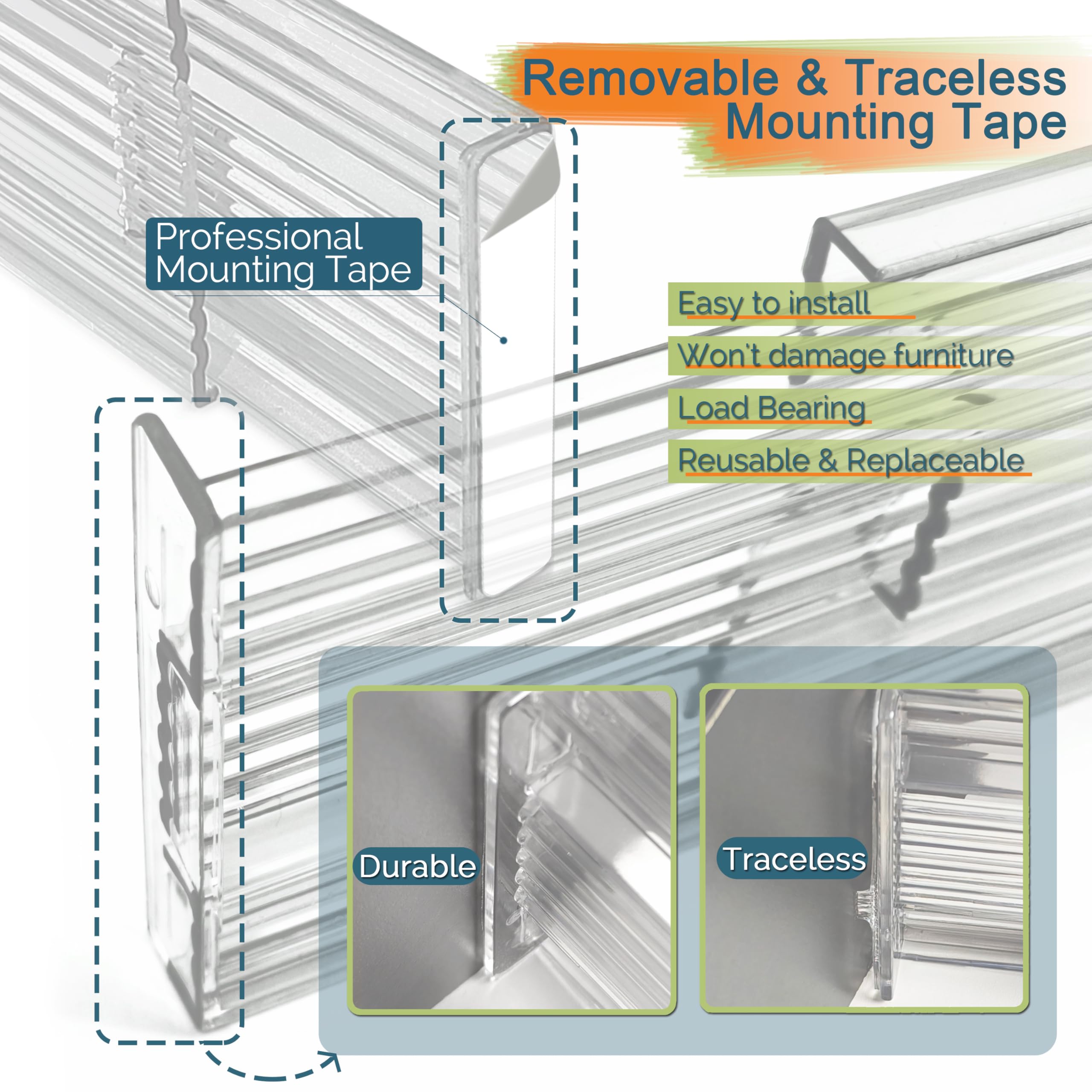 Divisores de cajones transparentes expandibles, 3.1 pulgadas de altura, separadores de cajones ajustables de 11-19 pulgadas, organizadores de tocador expandibles en dormitorio, baño, armario,