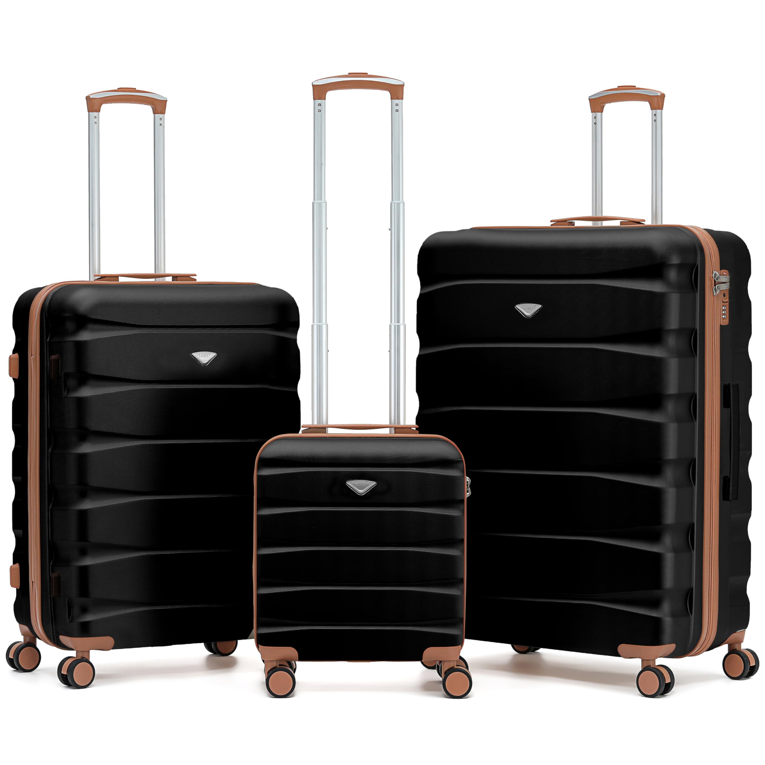 Flight Knight Underseat Cabin Suitcase 45x36x20cm | Free Hand Luggage for EasyJet & Wizz Air | Lightweight ABS Hard Shell with 8 Silent-Glide Spinner Wheels | Max Space Travel Bag — view 14