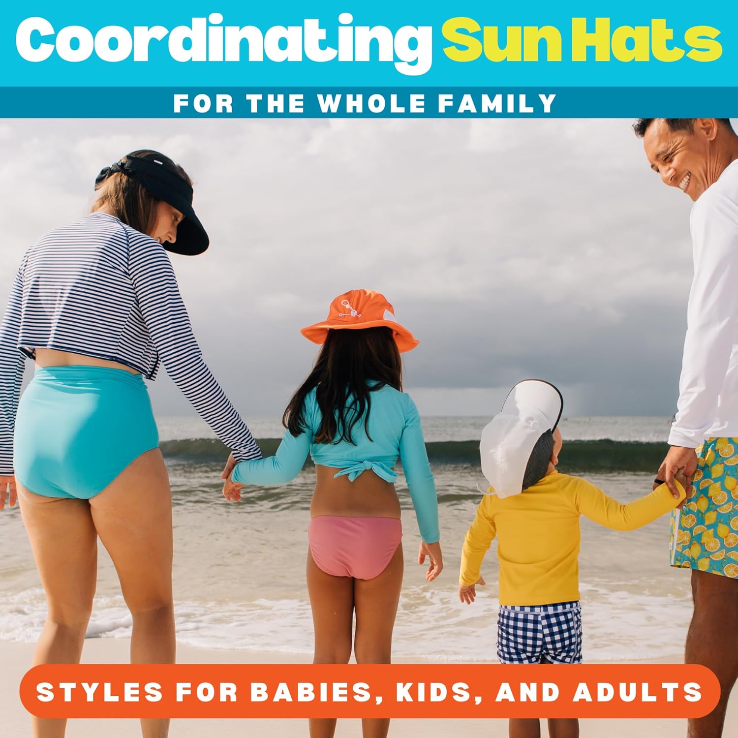 SwimZip Wide Brim Sun Hat | UPF 50+ Protection for Baby, Toddler, and Kids - Image 7