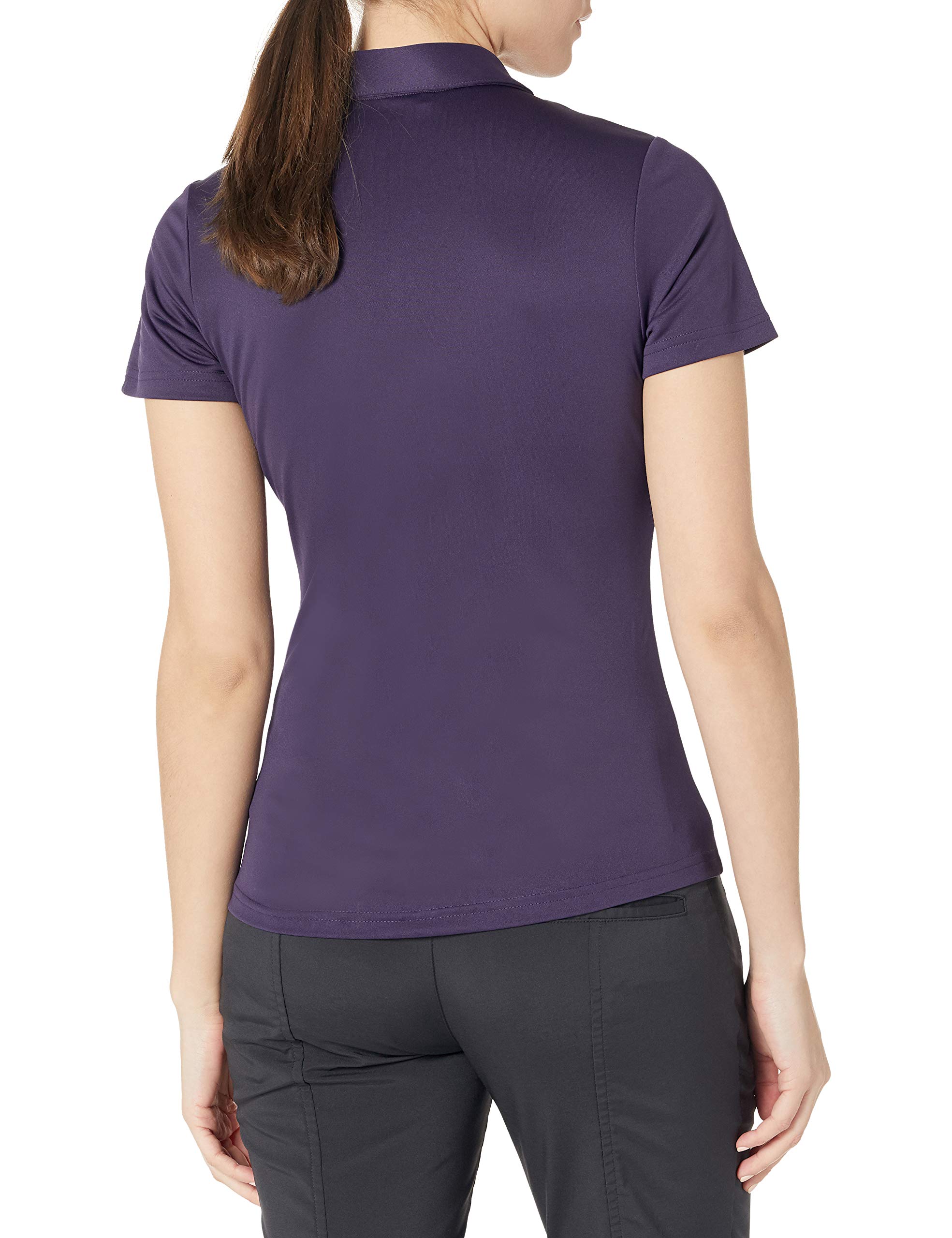adidas Golf Women's Performance Primegreen Polo Shirt, Purple, XX-Large