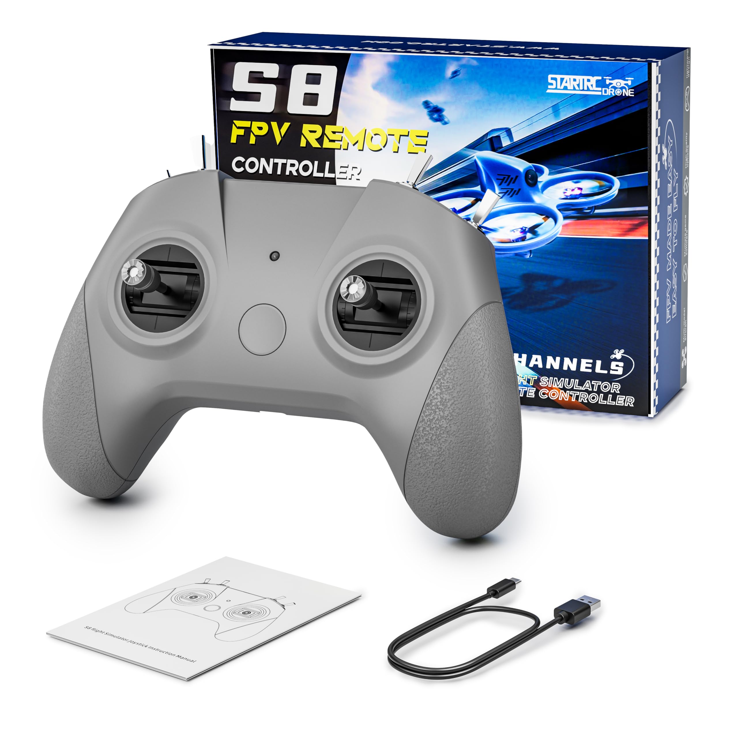Amazon.co.jp: STARDRONE S8 RCフライトシミュレーターコントローラー