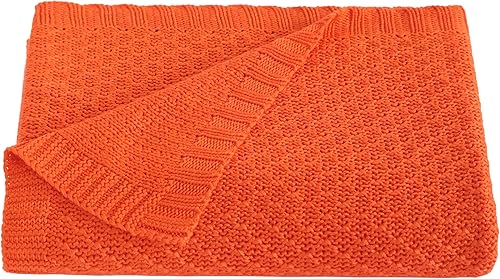 NTBAY Manta refrescante para bebé, manta de punto trenzado para niños pequeños, rayón derivado de bambú, suave y transpirable, manta de 30 x 40