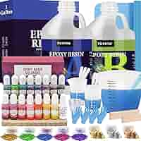 Amazon.com: FUHITIM 1 Gallon Crystal Clear Epoxy Resin Kit