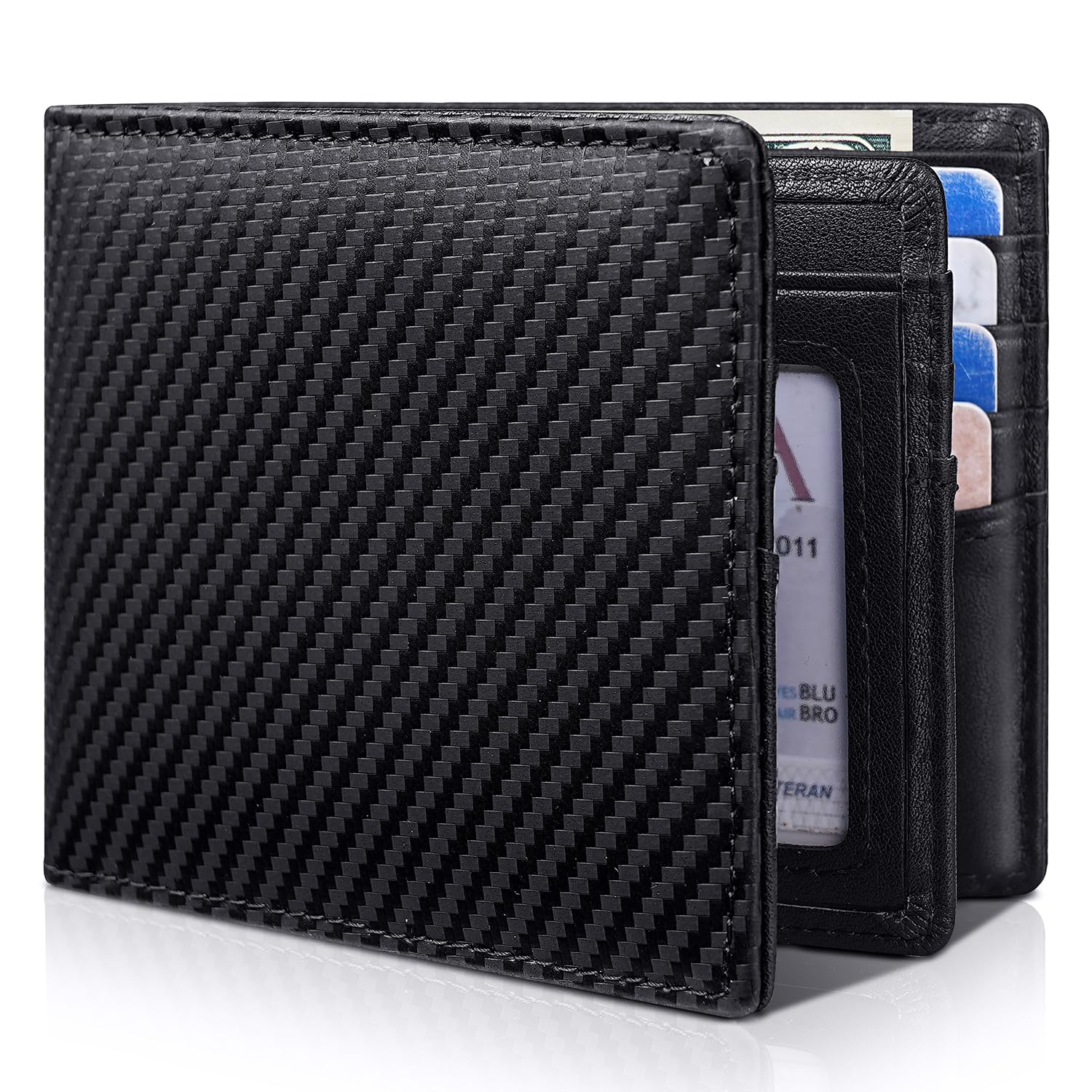 Artpaxy Mens Wallet Bifold Genuine Leather RFID Blocking Wallet