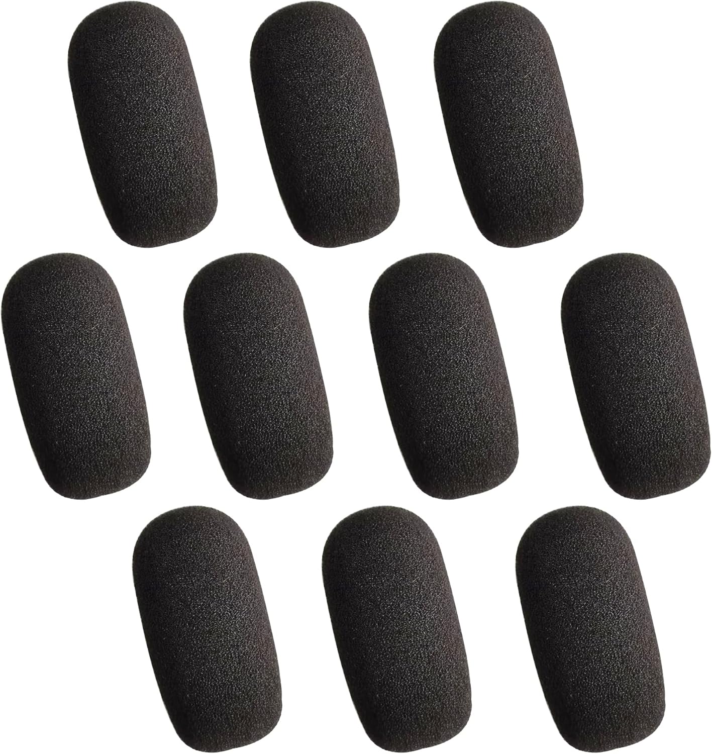 10-Pack Foam Mic Covers for Wireless Laval.Operations Microphones – 1.4″ Ball-Type Windscreen for Clear Audio, Fits Podcasting, Vlogging, Interviews