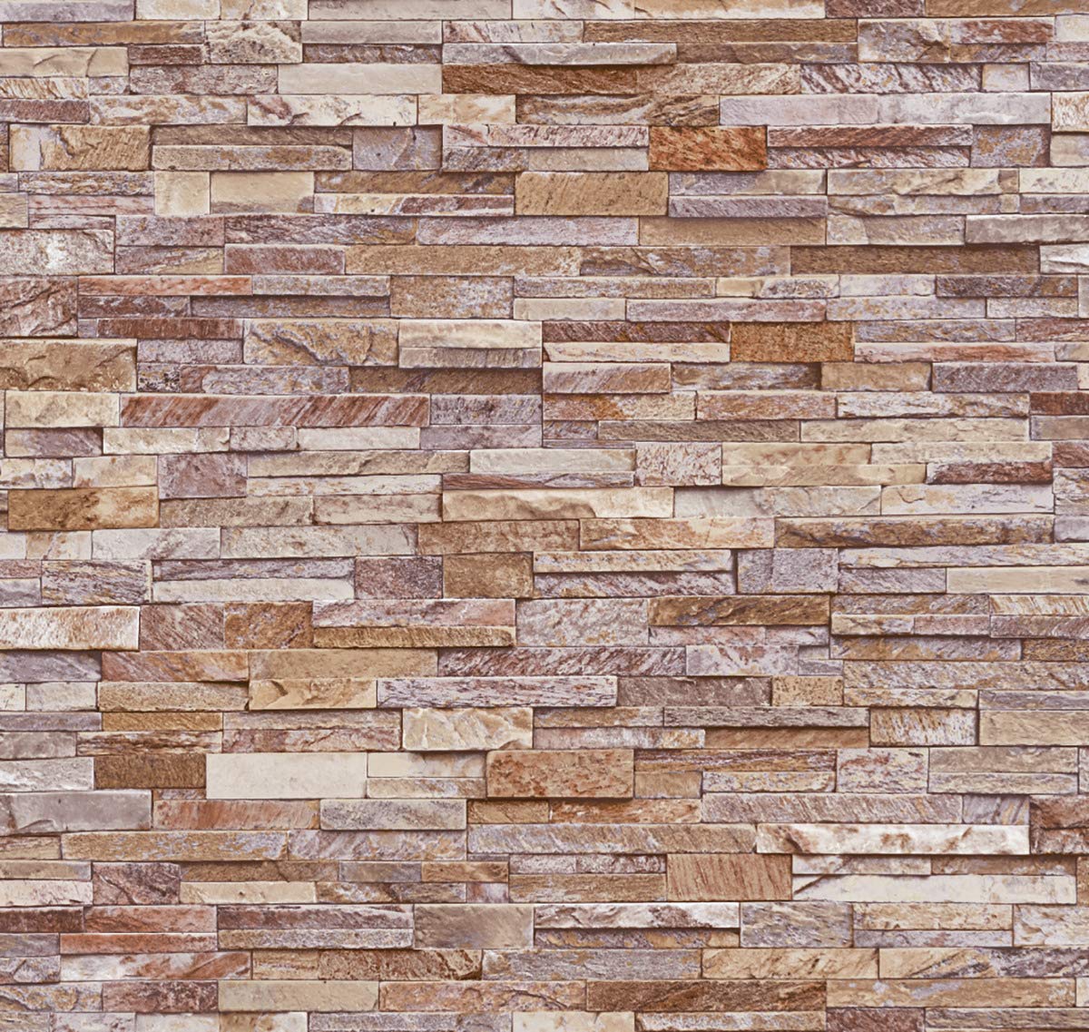 Grey Sand Slate Brick 3D Effect Wallpaper D-C-Fix Grey Bathroom Kitchen Vinyl 4007386344618